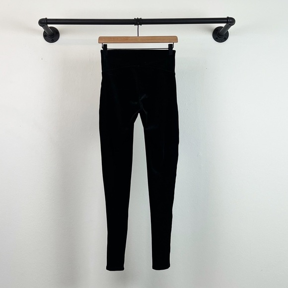 Spanx High Waisted Velvet Shaping Leggings in Black - Picture 8 of 9